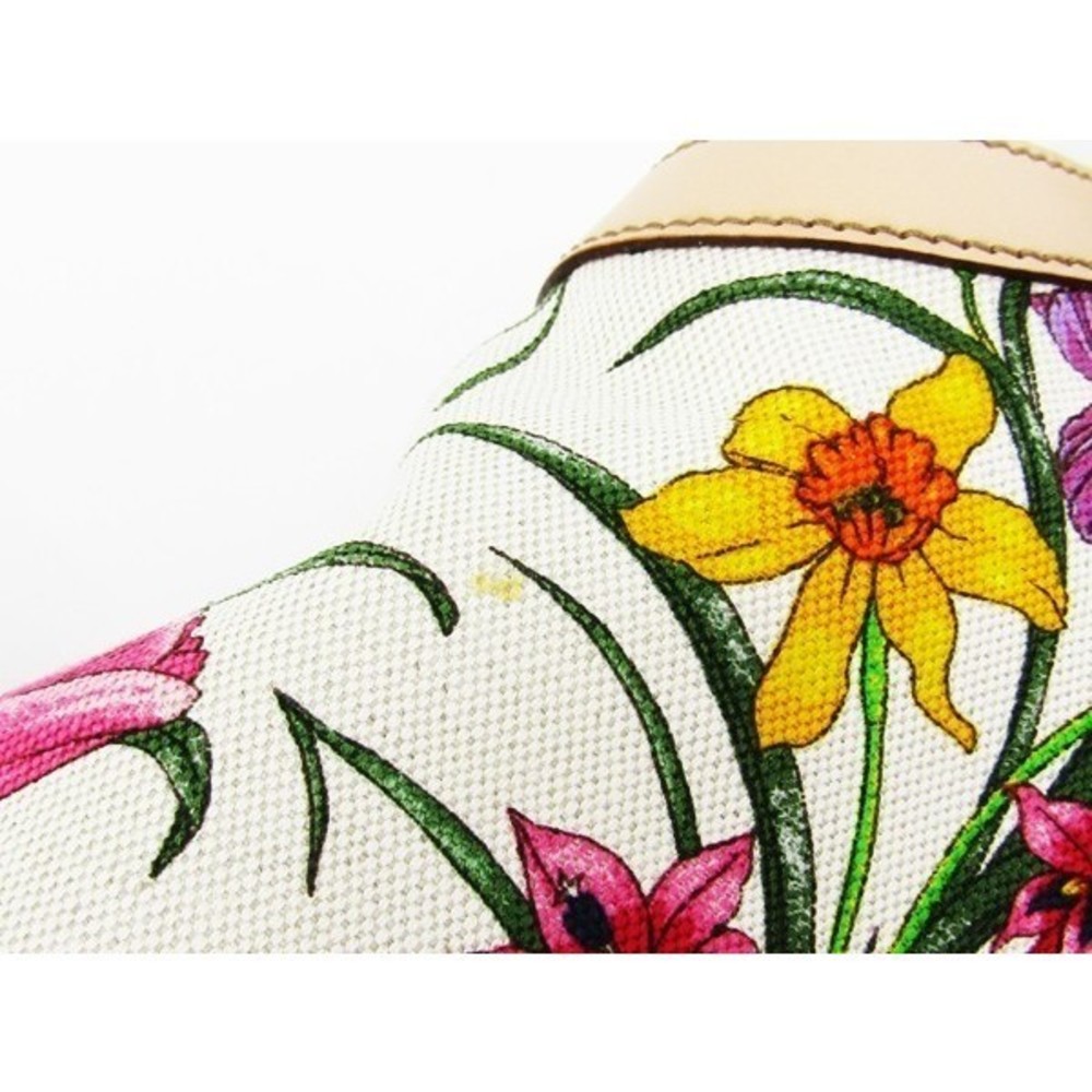 Gucci Flora Bamboo Bag Tote - Picture 7 of 8